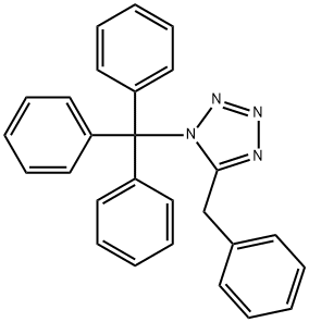 1H-Tetrazole, 5-(phenylmethyl)-1-(triphenylmethyl)- Structure