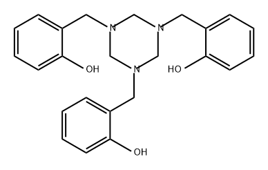 Phenol, 2,2',2''-[1,3,5-triazine-1,3,5(2H,4H,6H)-triyltris(methylene)]tris- (9CI) Structure