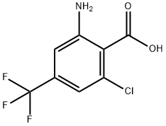 Benzoic acid, 2-amino-6-chloro-4-(trifluoromethyl)-,147494-46-0,结构式