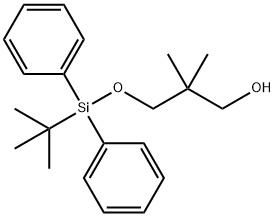 1-Propanol, 2-[[[(1,1-dimethylethyl)diphenylsilyl]oxy]methyl]-2-methyl- Struktur
