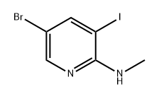 2-Pyridinamine, 5-bromo-3-iodo-N-methyl- 化学構造式