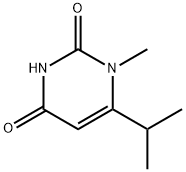 2,4(1H,3H)-Pyrimidinedione, 1-methyl-6-(1-methylethyl)- Structure