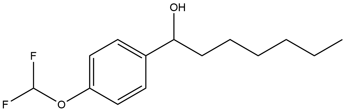 4-(Difluoromethoxy)-α-hexylbenzenemethanol,1476811-33-2,结构式