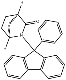 2-Azabicyclo[2.2.1]heptan-3-one, 2-(9-phenyl-9H-fluoren-9-yl)-, (1S,4R)- 化学構造式