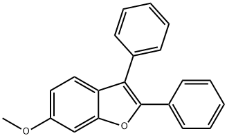 Benzofuran, 6-methoxy-2,3-diphenyl- 化学構造式