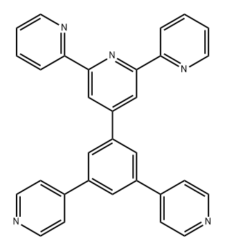 2,2':6',2''-Terpyridine, 4'-(3,5-di-4-pyridinylphenyl)- Structure