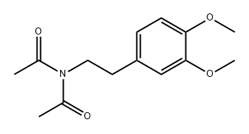 Acetamide, N-acetyl-N-[2-(3,4-dimethoxyphenyl)ethyl]- 化学構造式