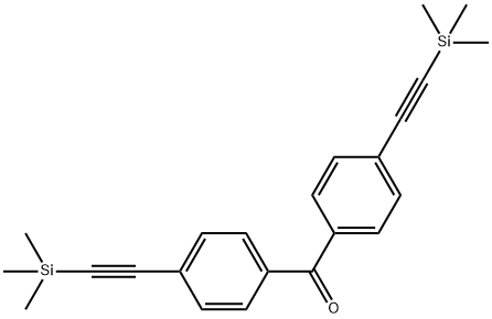 Bis[4-[(trimethylsilyl)ethynyl]phenyl]methanone Struktur