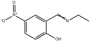 Phenol, 2-[(ethylimino)methyl]-4-nitro- Structure