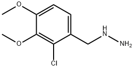 (2-氯-3,4-二甲氧基苄基)肼, 1478256-01-7, 结构式