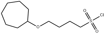 1-Butanesulfonyl chloride, 4-(cycloheptyloxy)- Structure