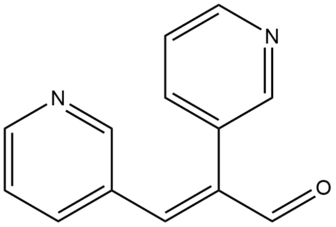 (E)-2,3-di(pyridin-3-yl)acrylaldehyde Structure