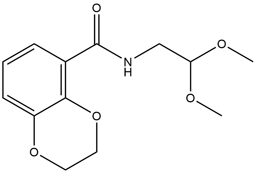 N-(2,2-Dimethoxyethyl)-2,3-dihydro-1,4-benzodioxin-5-carboxamide Structure