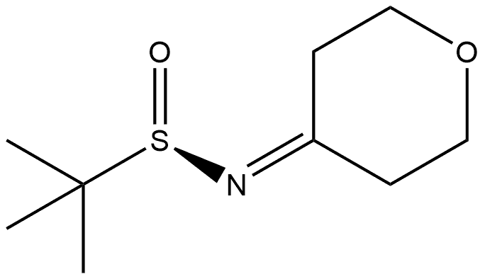 [S(R)]-2-Methyl-N-(tetrahydro-4H-pyran-4-ylidene)-2-propanesulfinamide Structure