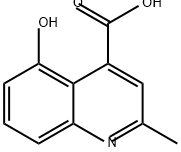 4-Quinolinecarboxylic acid, 5-hydroxy-2-methyl- 结构式