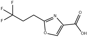 2-(3,3,3-三氟丙基)噁唑-4-羧酸,1478970-41-0,结构式