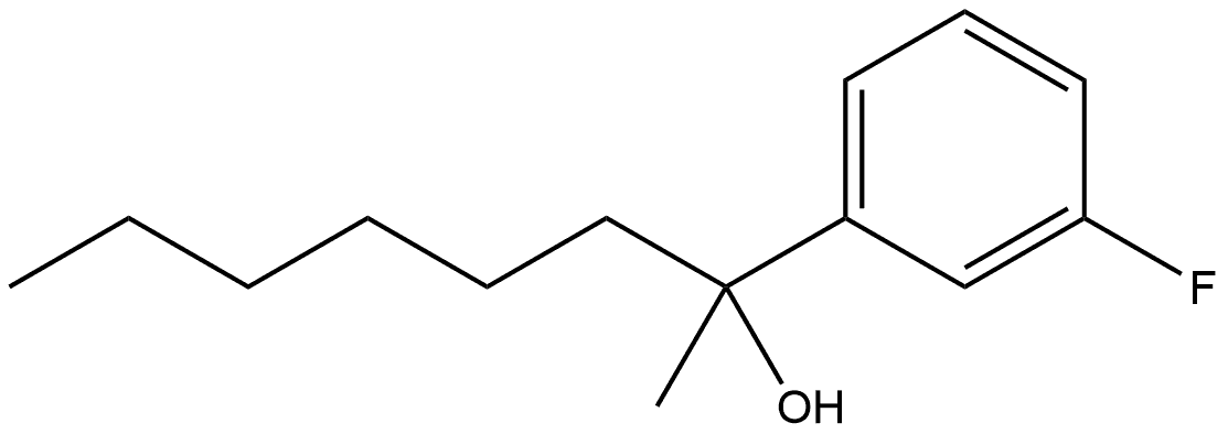 3-Fluoro-α-hexyl-α-methylbenzenemethanol Structure