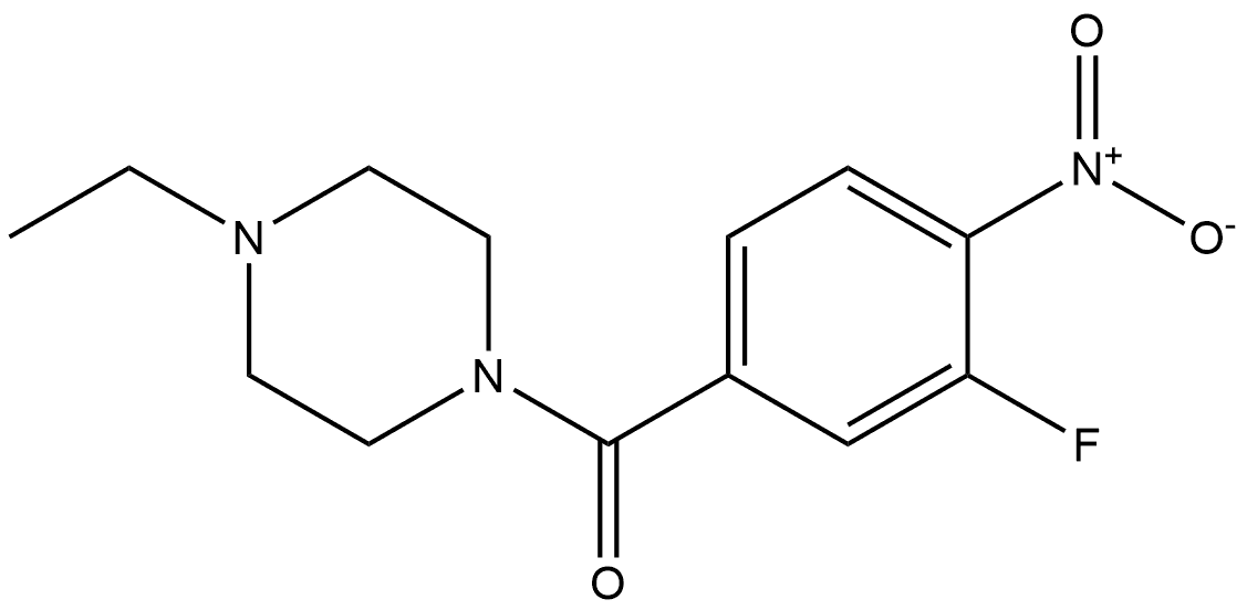 (4-ethylpiperazin-1-yl)(3-fluoro-4-nitrophenyl)methanone,1479175-59-1,结构式