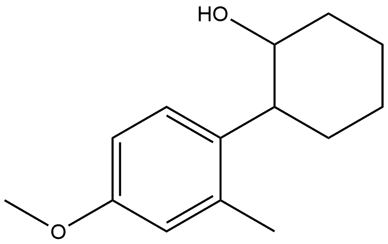 2-(4-Methoxy-2-methylphenyl)cyclohexanol Structure