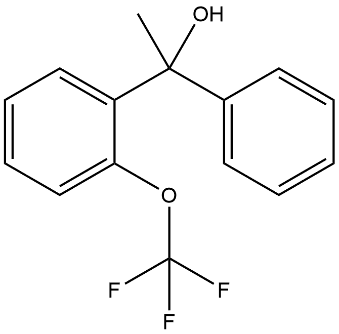 Benzenemethanol, α-methyl-α-phenyl-2-(trifluoromethoxy)-,1479484-26-8,结构式