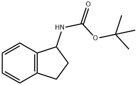 Carbamic acid, N-(2,3-dihydro-1H-inden-1-yl)-, 1,1-dimethylethyl ester Structure