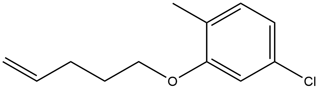 4-Chloro-1-methyl-2-(4-penten-1-yloxy)benzene Structure