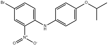 Benzenamine, 4-bromo-N-[4-(1-methylethoxy)phenyl]-2-nitro- 结构式