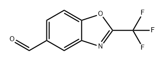 5-Benzoxazolecarboxaldehyde, 2-(trifluoromethyl)- Structure