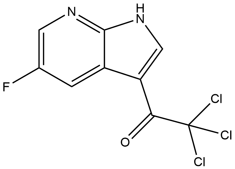 2,2,2-Trichloro-1-(5-fluoro-7-azaindol-3-yl)ethanone Structure