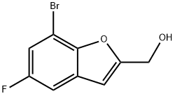 7-Bromo-5-fluoro-2-benzofuranmethanol Struktur