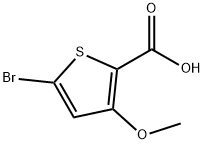 2-Thiophenecarboxylic acid, 5-bromo-3-methoxy- Structure