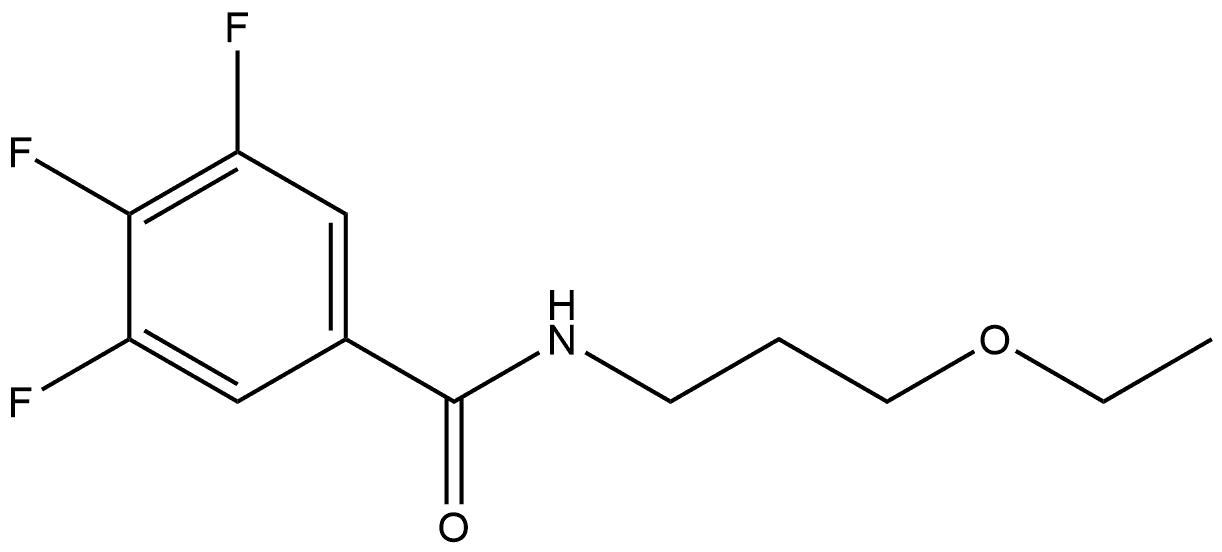 N-(3-Ethoxypropyl)-3,4,5-trifluorobenzamide Structure