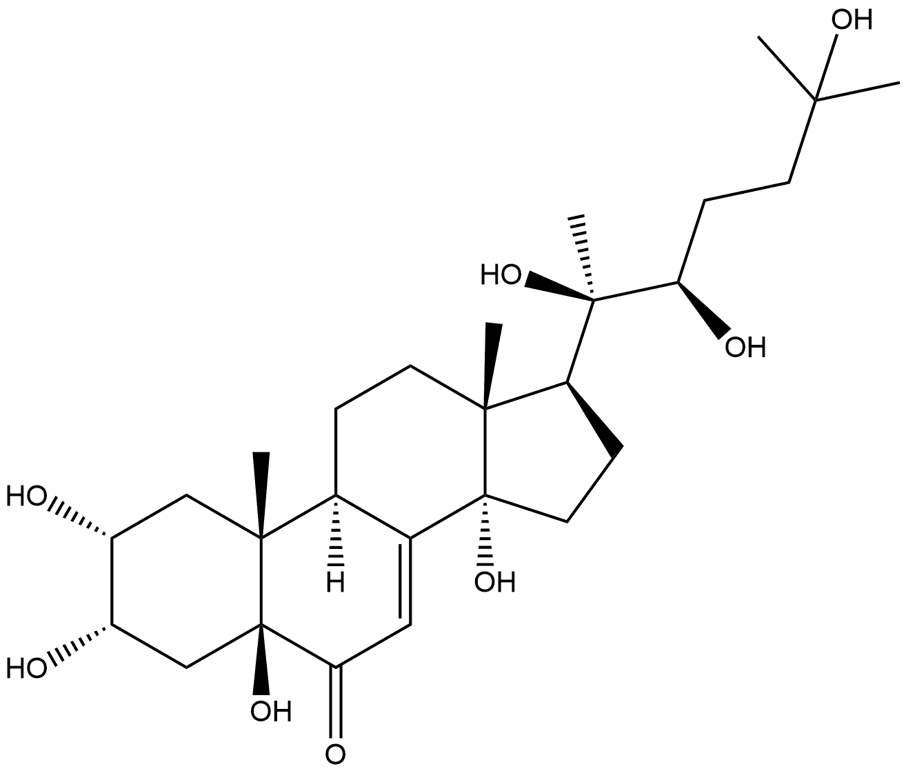 鹿根甾酮D,148054-07-3,结构式