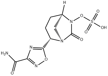 1480940-96-2 (1R,2S,5R)-2-[3-(Aminocarbonyl)-1,2,4-oxadiazol-5-yl]-7-oxo-1,6-diazabicyclo[3.2.1]oct-6-yl hydrogen sulfate