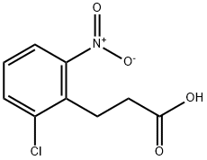 Benzenepropanoic acid, 2-chloro-6-nitro- Struktur