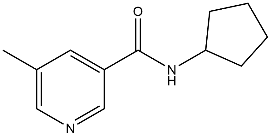 N-Cyclopentyl-5-methyl-3-pyridinecarboxamide Structure