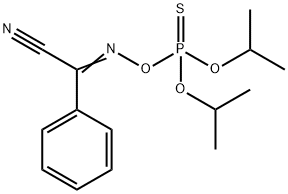 3,5-Dioxa-6-aza-4-phosphaoct-6-ene-8-nitrile, 2-methyl-4-(1-methylethoxy)-7-phenyl-, 4-sulfide Struktur