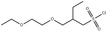 1-Butanesulfonyl chloride, 2-[(2-ethoxyethoxy)methyl]- Structure