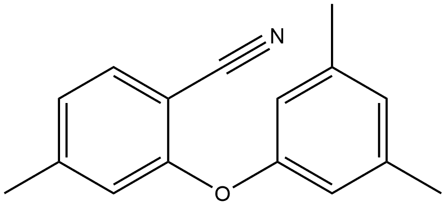 2-(3,5-Dimethylphenoxy)-4-methylbenzonitrile Structure