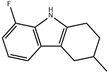 1H-Carbazole, 8-fluoro-2,3,4,9-tetrahydro-3-methyl- Struktur
