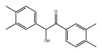 Ethanone, 1,2-bis(3,4-dimethylphenyl)-2-hydroxy- Structure