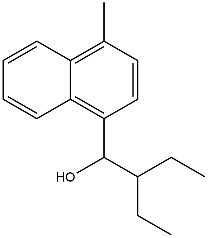 α-(1-Ethylpropyl)-4-methyl-1-naphthalenemethanol,1482758-50-8,结构式