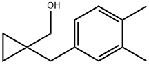 Cyclopropanemethanol, 1-[(3,4-dimethylphenyl)methyl]- Struktur