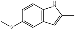 2-Methyl-5-(methylthio)-1H-indole Structure
