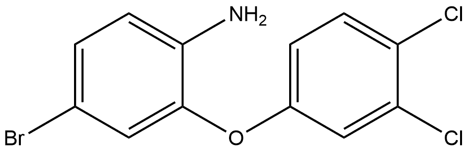 4-Bromo-2-(3,4-dichlorophenoxy)benzenamine,1483528-30-8,结构式