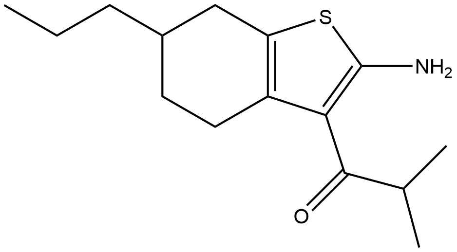 1-(2-amino-6-propyl-4,5,6,7-tetrahydrobenzothiophen-3-yl)-2-methyl-propan-1-one|