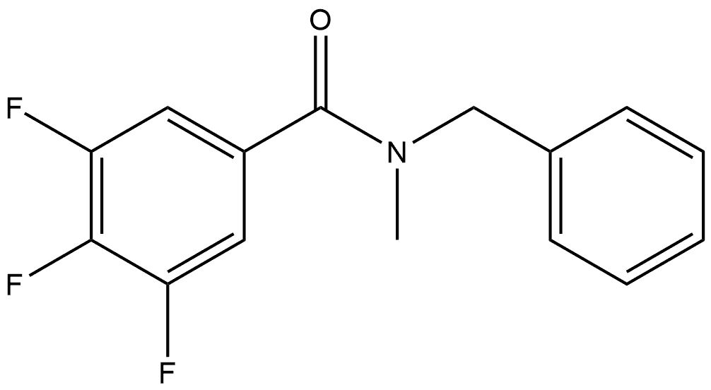 3,4,5-Trifluoro-N-methyl-N-(phenylmethyl)benzamide,1483726-05-1,结构式
