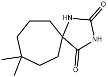 8,8-Dimethyl-1,3-diazaspiro[4.6]undecane-2,4-dione Struktur