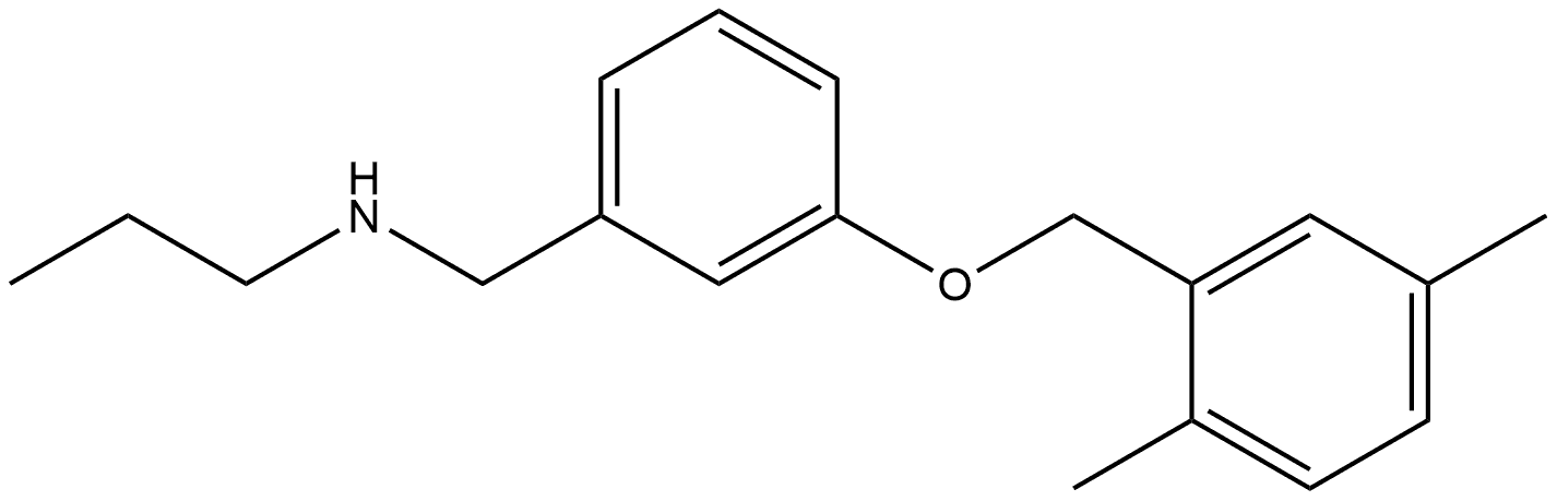 3-[(2,5-Dimethylphenyl)methoxy]-N-propylbenzenemethanamine Struktur