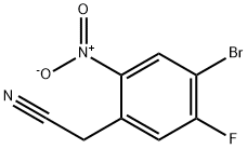 2-(4-bromo-5-fluoro-2-nitrophenyl)acetonitrile Structure